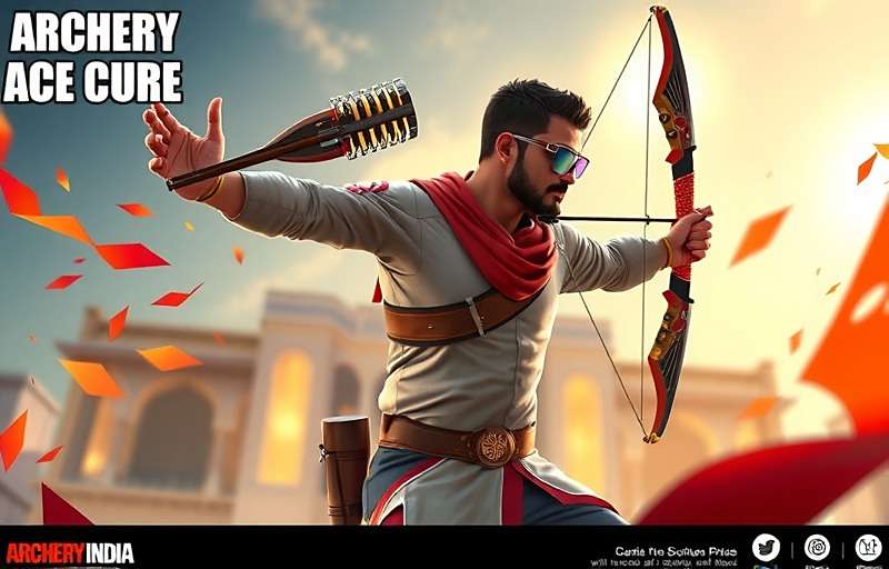 Archery Ace India Future Updates Concept art for upcoming Archery Ace India features including VR mode and Archery Ace India watermark