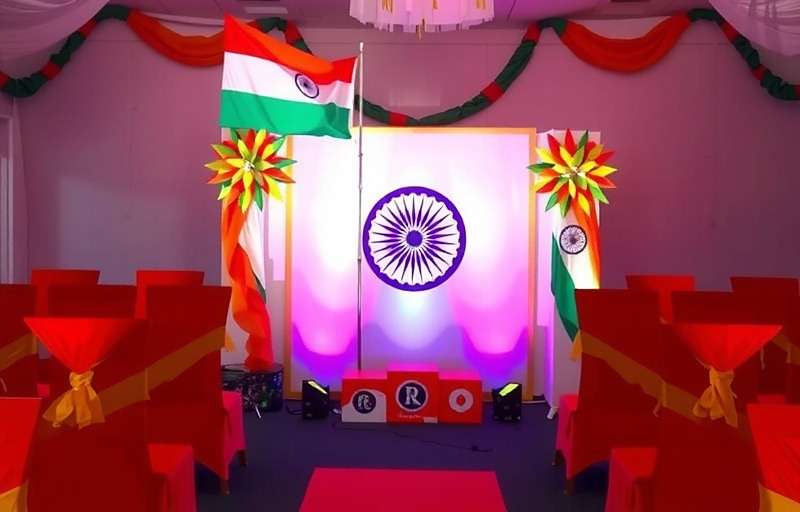 Archery Ace India Republic Day Championship Archery Ace India Republic Day event with tricolor decorations and Archery Ace India watermark